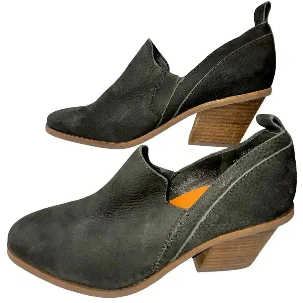 Lucky Brand Women’s Black Suede Minimalist‎ Casual Pull-On Vennia Bootie 8